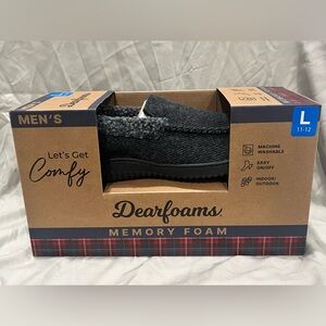 Dearfoams Men's Charcoal Slip-On Loafers